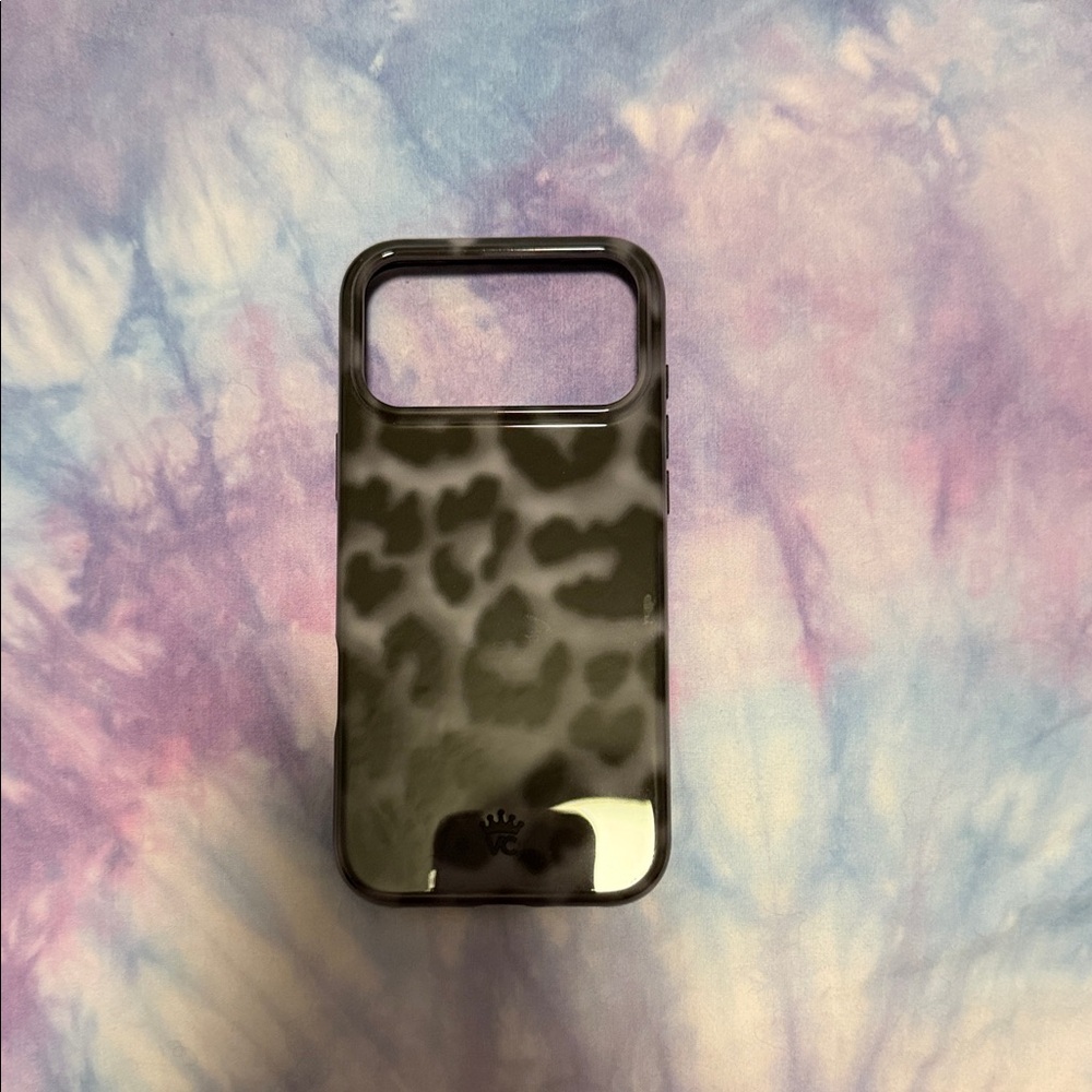 Black Leopard Print Phone Case - Sleek Protective Cover